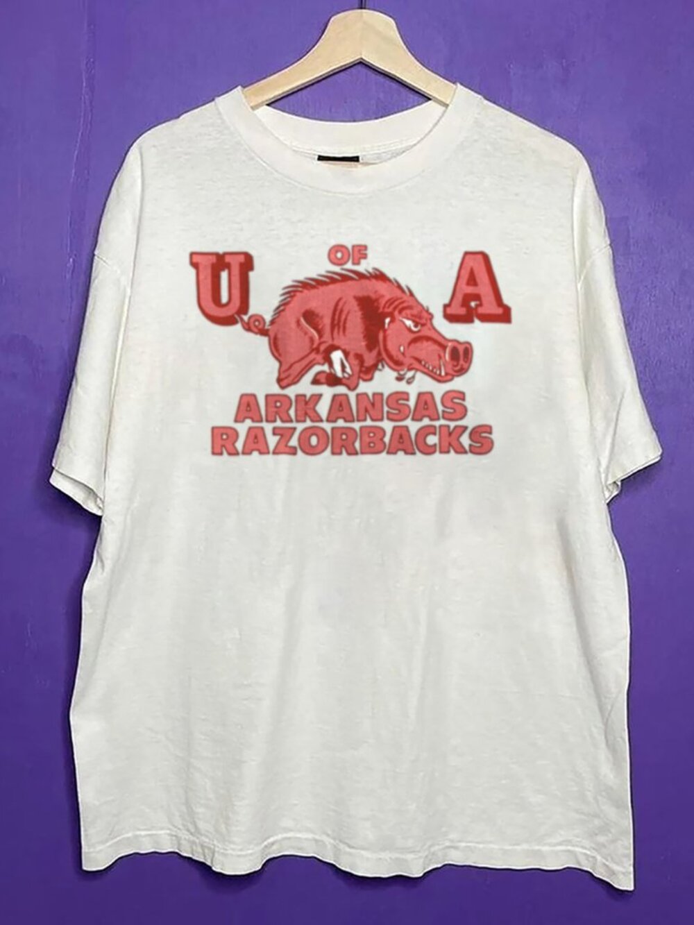 90s Vintage University of Arkansas Razorbacks Shirt, Retro Razorbacks Shirt Tee